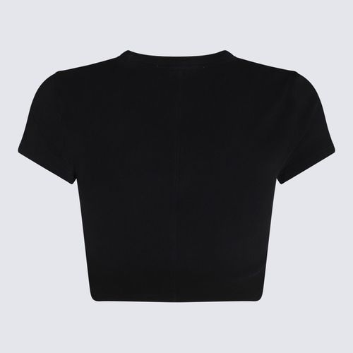 Washed Black Cotton T-shirt - Alexander Wang - Modalova