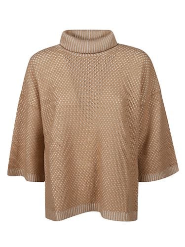 Threequarters Sleeve Turtle Neck Sweater - Fabiana Filippi - Modalova