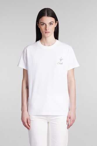 Chloé T-shirt In White Cotton - Chloé - Modalova