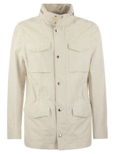 Field Jacket In Linen And Silk Membrane Panama - Brunello Cucinelli - Modalova