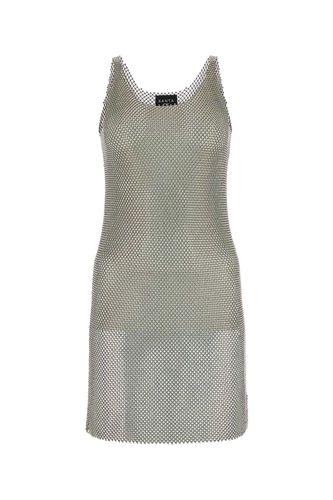 Dove Grey Mesh Mini Dress - Santa Brands - Modalova