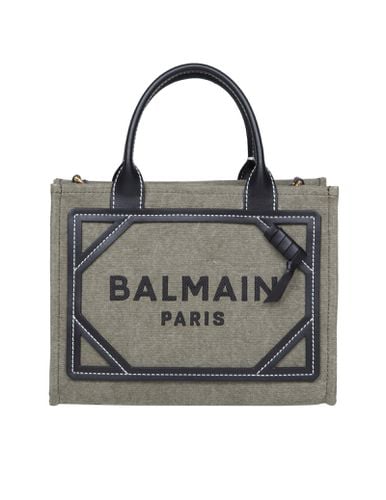 B-army Shopper Bag In Canvas With Logo - Balmain - Modalova