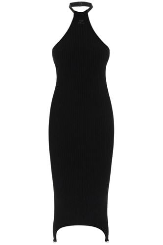 Sheath Midi Dress In Rib Knit - Courrèges - Modalova