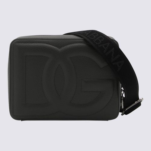 Dark Leather Messenger Bag - Dolce & Gabbana - Modalova