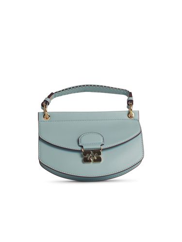 Ganni apo-g Light Blue Leather Bag - Ganni - Modalova