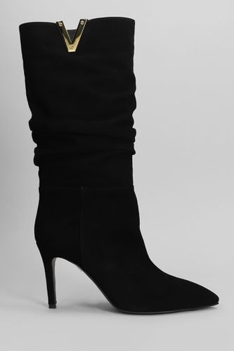 High Heels Boots In Suede - Via Roma 15 - Modalova