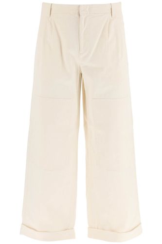 Melange Ivory Stretch Cotton Wide-leg Pant - Etro - Modalova