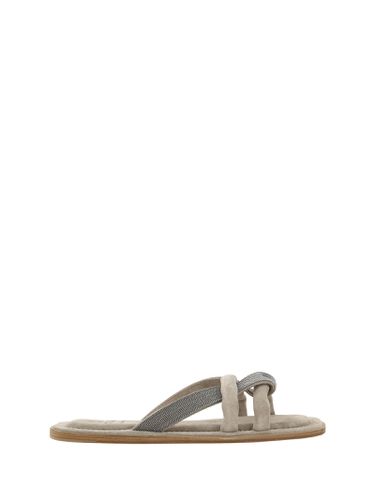 Brunello Cucinelli Calfskin Sandals - Brunello Cucinelli - Modalova