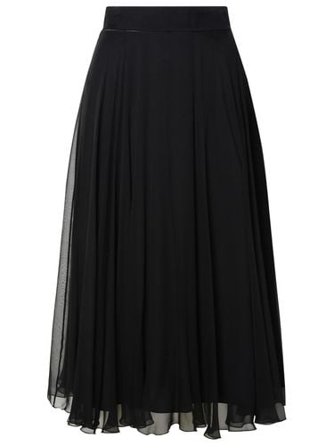Dolce & Gabbana Black Silk Skirt - Dolce & Gabbana - Modalova