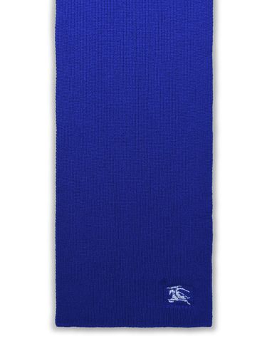 Burberry Blue Cashmere Scarf - Burberry - Modalova