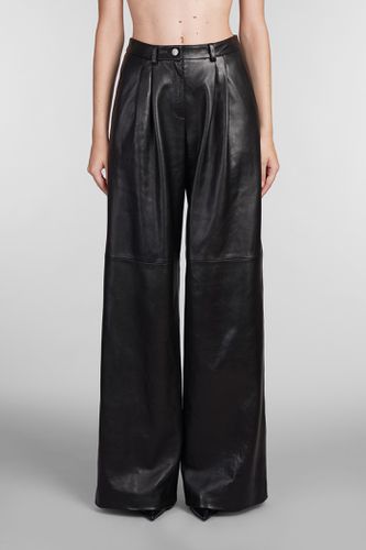 Magda Butrym Pants In Black Leather - Magda Butrym - Modalova