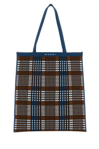 Embroidered Fabric Shopping Bag - Marni - Modalova