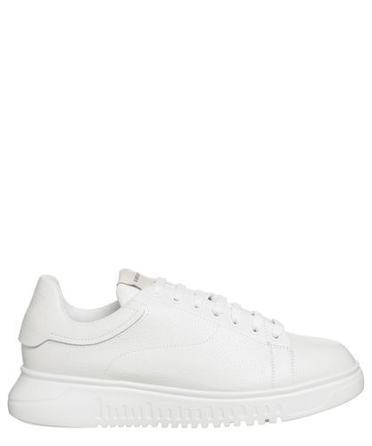 Emporio Armani Leather Sneakers - Emporio Armani - Modalova