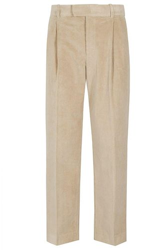 Pleated Straight Leg Pants - Drôle de Monsieur - Modalova