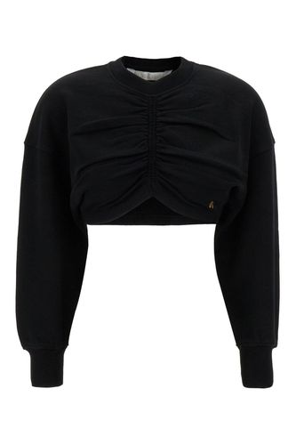 Ruched-detailed Palm Plaque Sweatshirt - Palm Angels - Modalova