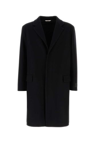 Black Wool Blend Oversize Coat - Valentino Garavani - Modalova
