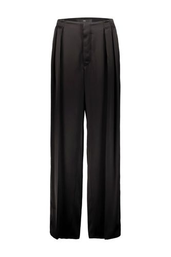 Pant With Pleats In Double Viscose Satin - Sapio - Modalova