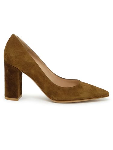 Brown Suede Camtexa Decollete - Gianvito Rossi - Modalova