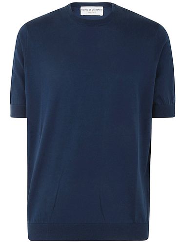 Short Sleeves Crew Neck Sweater - Filippo De Laurentiis - Modalova