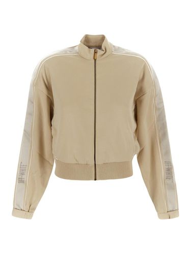 Cropped Track Jacket Sweatshirt - Off-White - Modalova