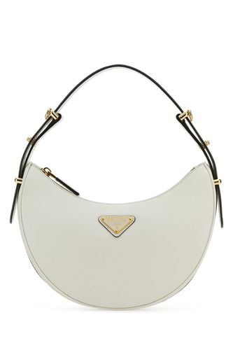 White Leather Arquã¨ Handbag - Prada - Modalova