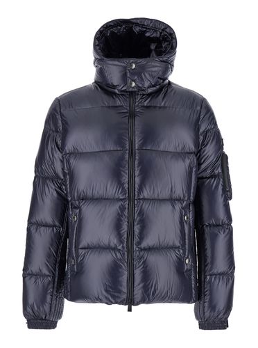 Belbo Down Jacket With Hood And Logo Patch In Tech Fabric Man - TATRAS - Modalova