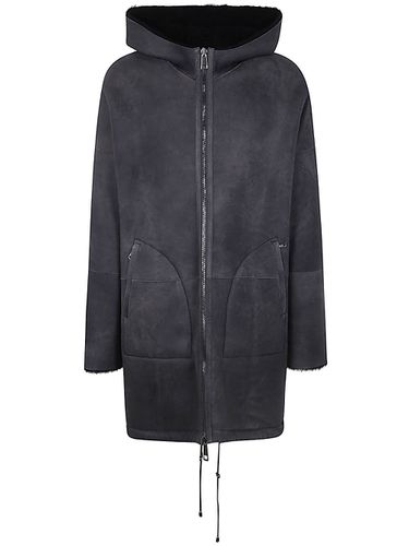 Reversible Shearling Over With Hood - Giorgio Brato - Modalova