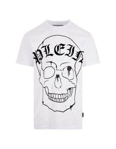 Skull Round Neck Ss T-shirt In - Philipp Plein - Modalova