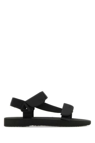 Burberry Black Fabric Trek Sandals - Burberry - Modalova