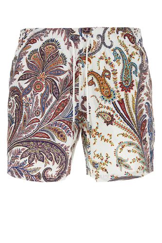 Printed Polyester Swimming Shorts - Etro - Modalova