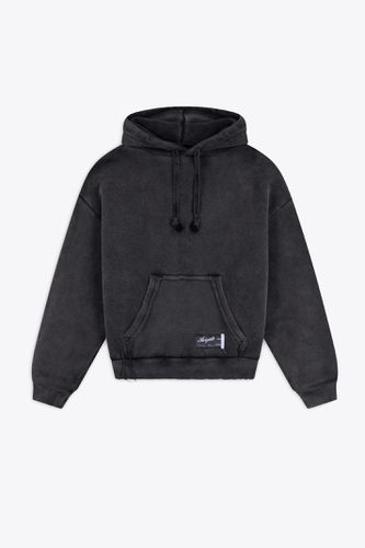 Element Distressed Hoodie Washed black cotton hoodie with drawstring - Element Hoodie - Axel Arigato - Modalova