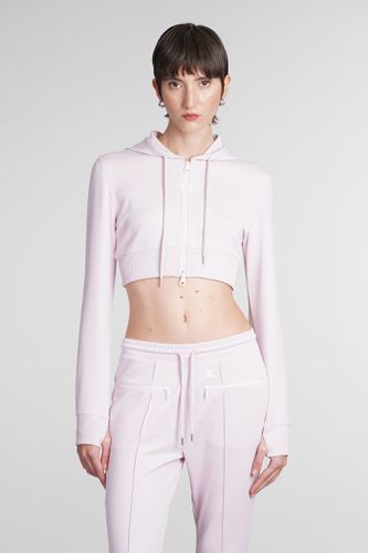 Cropped Hooded Track Jacket - Courrèges - Modalova