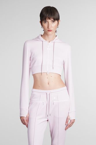 Sweatshirt In Rose-pink Polyester - Courrèges - Modalova