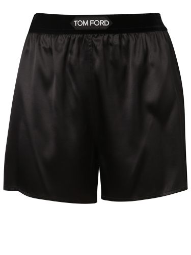 Stretch Silk Satin Boxer Shorts - Tom Ford - Modalova