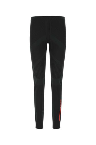 Black Stretch Polyester Blend Leggings - Prada - Modalova