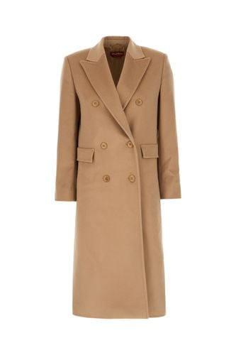 Max Mara Studio Beige Wool Coat - Max Mara Studio - Modalova