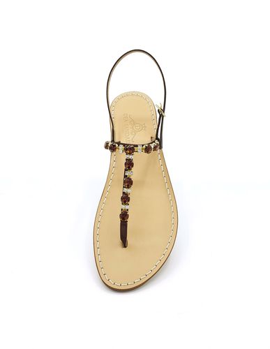 Axel Tobacco Capri Jewel Sandals - Dea Sandals - Modalova