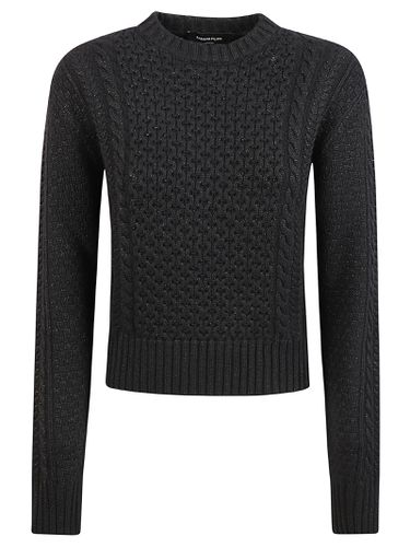 Rib Trim Patterned Sweater - Fabiana Filippi - Modalova