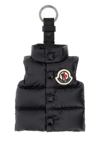 Moncler Black Polyester Key Ring - Moncler - Modalova