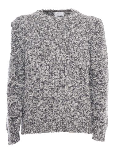 Over Fit Printed Sweater - Settefili Cashmere - Modalova