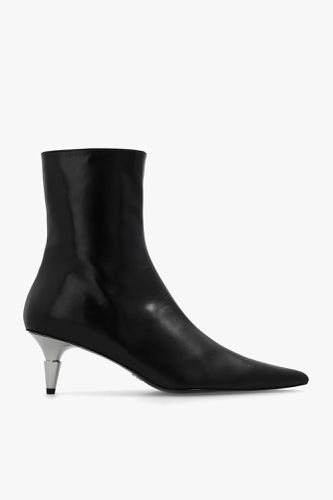 Spike Heeled Ankle Boots In Leather - Proenza Schouler - Modalova