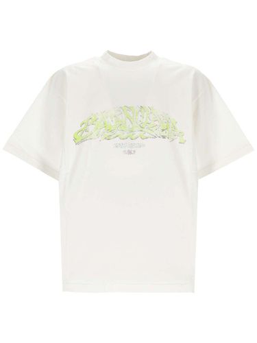 Logo Printed Crewneck T-shirt - Balenciaga - Modalova