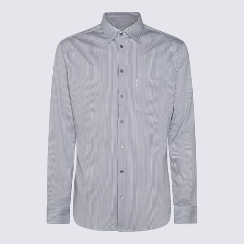 Giorgio Armani Blue Cotton Shirt - Giorgio Armani - Modalova