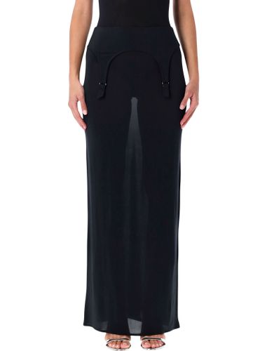 Long Sheer Skirt With Lingerie Details - Jean Paul Gaultier - Modalova