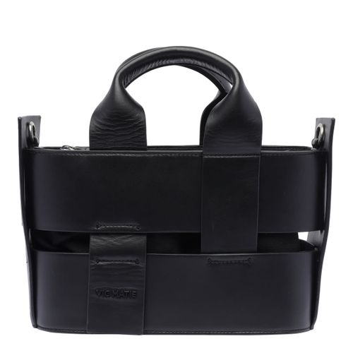 Vic Matié Leather Black Handbag - Vic Matié - Modalova