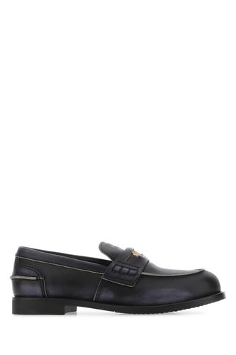 Miu Miu Black Leather Loafers - Miu Miu - Modalova