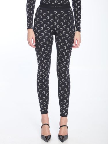 Moon Rhinestoned Leggings - Marine Serre - Modalova