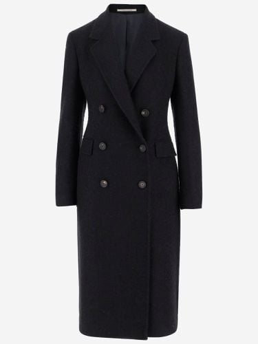 Wool Blend Double-breasted Coat - Tagliatore - Modalova