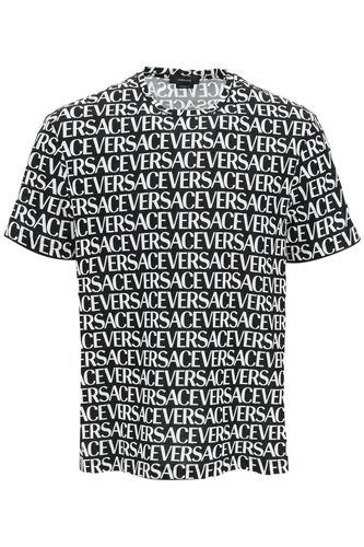 Versace Cotton Logo T-shirt - Versace - Modalova