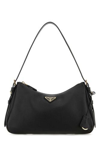 Black Leather Medium Aimãe Shoulder Bag - Prada - Modalova